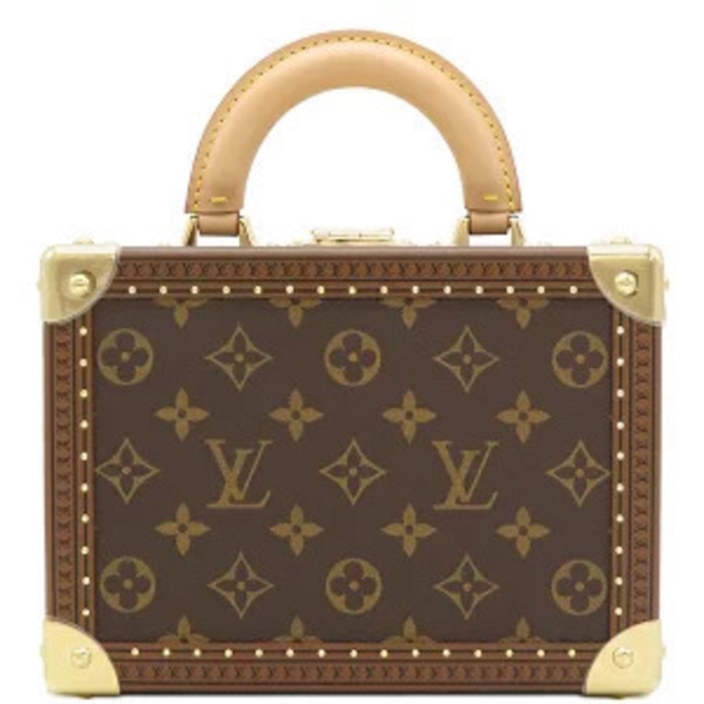 Louis Vuitton Valise Bag Monogram Canvas Brown Trunk Shoulder